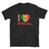 T-shirt I LOVE SENEGAL noir