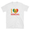 T-shirt I LOVE SENEGAL blanc
