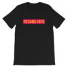 T-shirt noir PIZZA BEL FRITE - Tee-shirt homme / femme