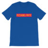 T-shirt bleu PIZZA BEL FRITE - Tee-shirt homme / femme