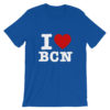 T-shirt I LOVE BCN bleu