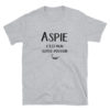 T-shirt gris ASPIE, c’est mon super-pouvoir