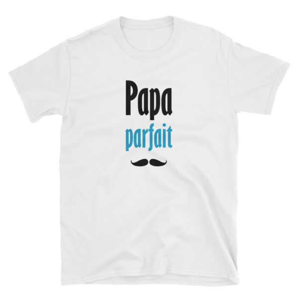 T-shirt Papa Parfait blanc