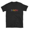 T-shirt SALOU multicolore - Tee shirt noir Homme / Femme