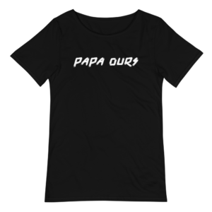T-shirt PAPA OURS noir