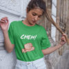 T-shirt Cheh femme couleur vert