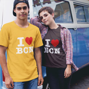 T-shirt I LOVE BCN (I love Barcelone) homme / femme