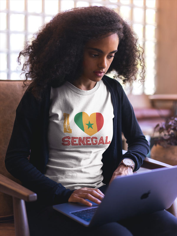 T-shirt I LOVE SENEGAL femme