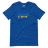 Tee-shirt bleu manches courtes de soutien à l'Ukraine pour Homme / Femme