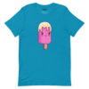 Idée cadeau T-shirt pour femme ou homme - T-Shirt rose et bleu Pink Ice Cream Stick