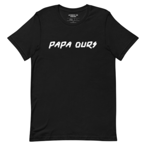Cadeau d'anniversaire T-shirt PAPA OURS noir