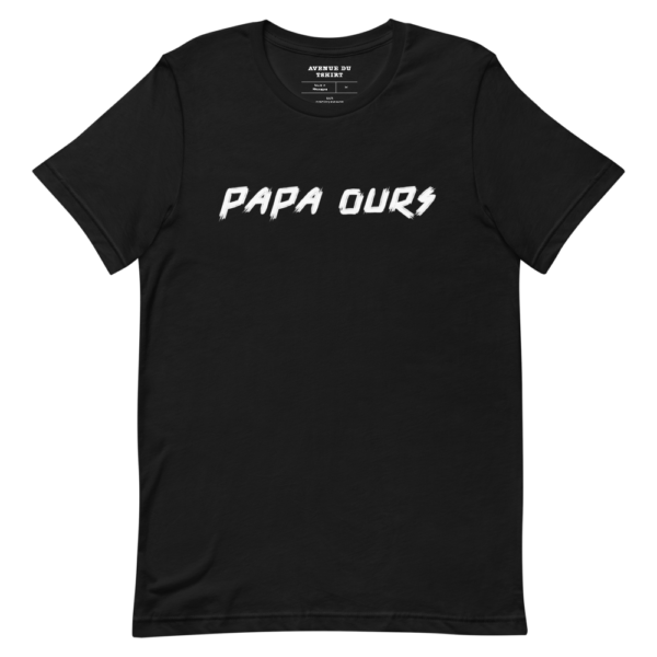 Cadeau d'anniversaire T-shirt PAPA OURS noir