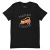 T-Shirt noir Maman Tigresse - Cadeau Fête des Mères, Anniversaire, Noël