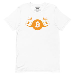T-Shirt Bitcoin Muscles - Tee Shirt Crypto Trading Homme / Femme