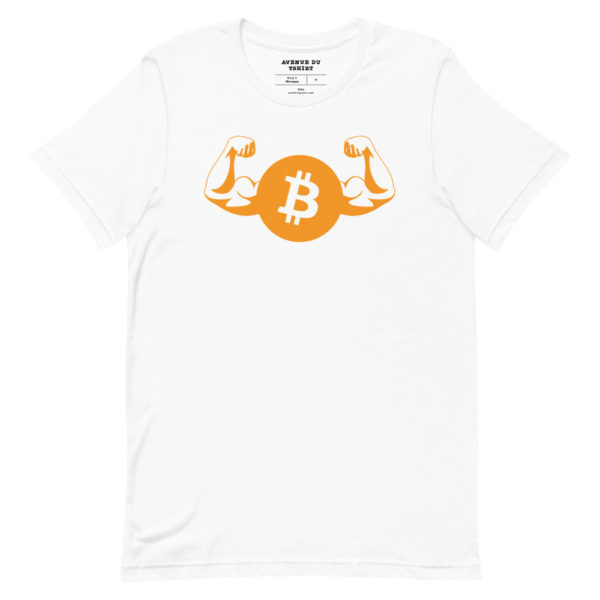 T-Shirt Bitcoin Muscles - Tee Shirt Crypto Trading Homme / Femme