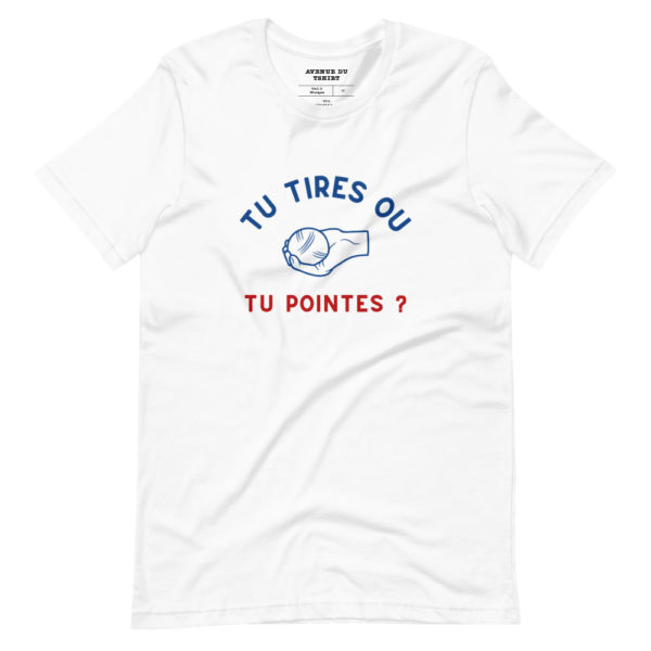 Cadeau Joueur de Pétanque, Jeu de Boules - T-Shirt Blanc Homme / Femme
