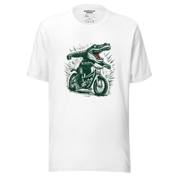 T-shirt Vintage "Crocodile Rider" - Crocodile en Moto